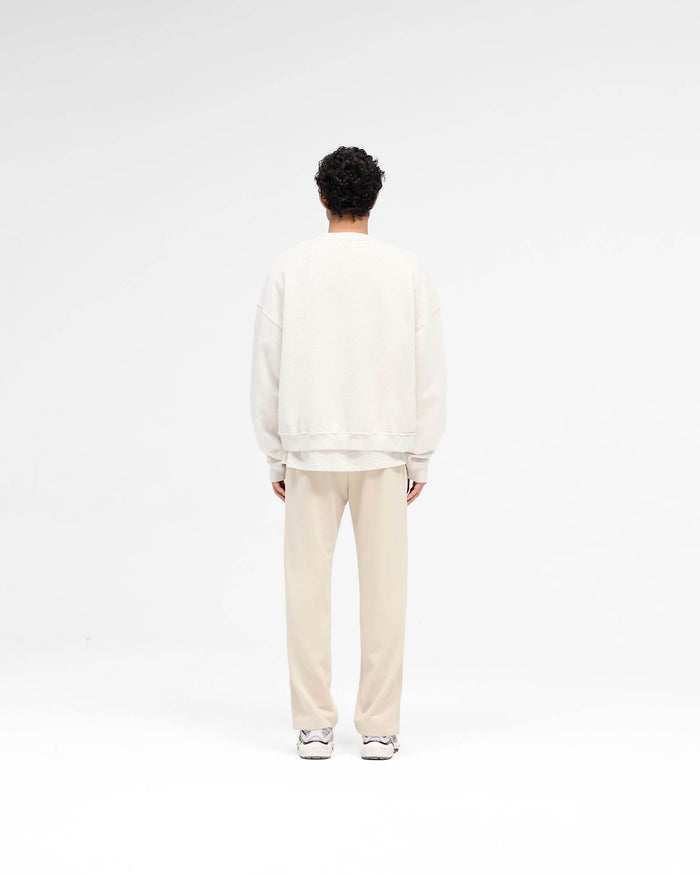 Rep Applique Sweater - Cream Marl