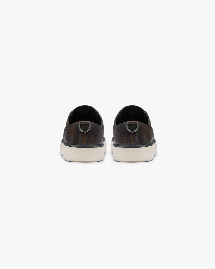 Rep-Cap Distressed Leather - Dark Brown