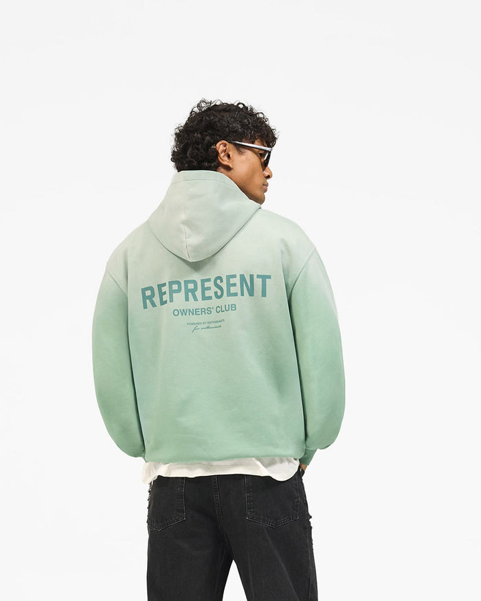 Represent Owners Club Hoodie - Washed Aloe