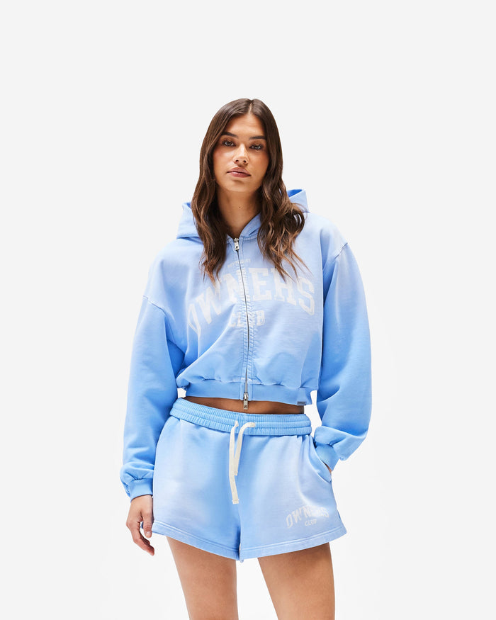 Represent Owners Club Zip Through Hoodie - Sky Blue