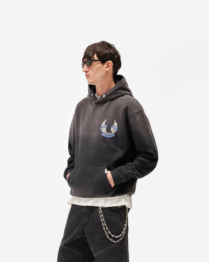 Represent X Belstaff Born To Bike Hoodie - Aged Black