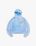 Represent X Belstaff Born To Bike Hoodie - Mid Blue
