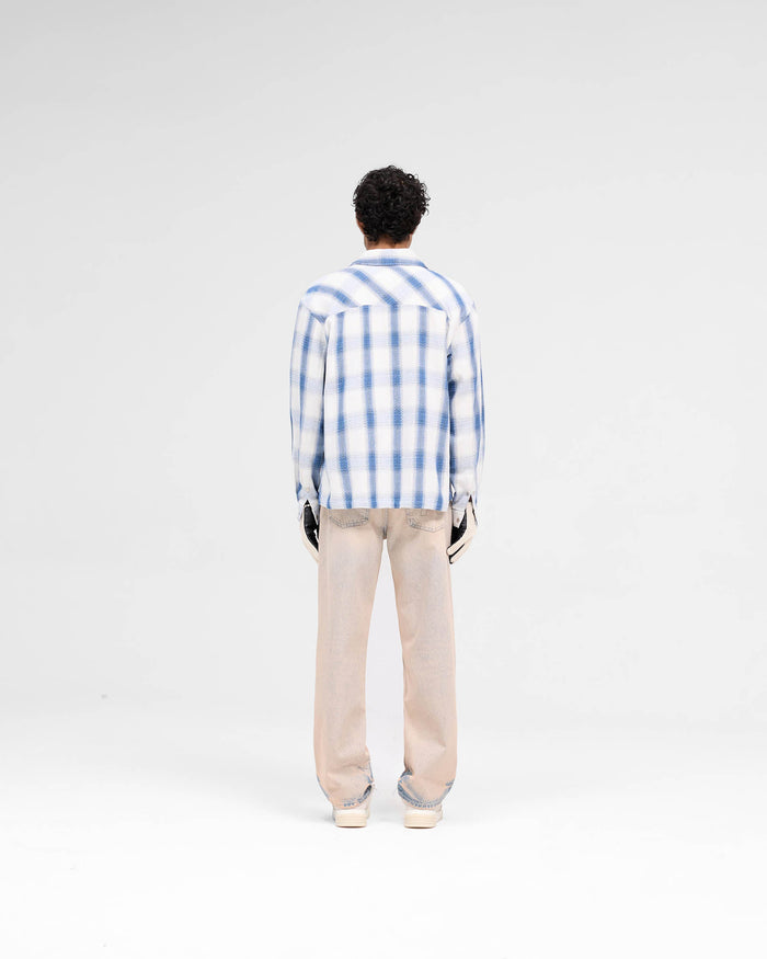 Season Flannel Shirt - Mid Blue