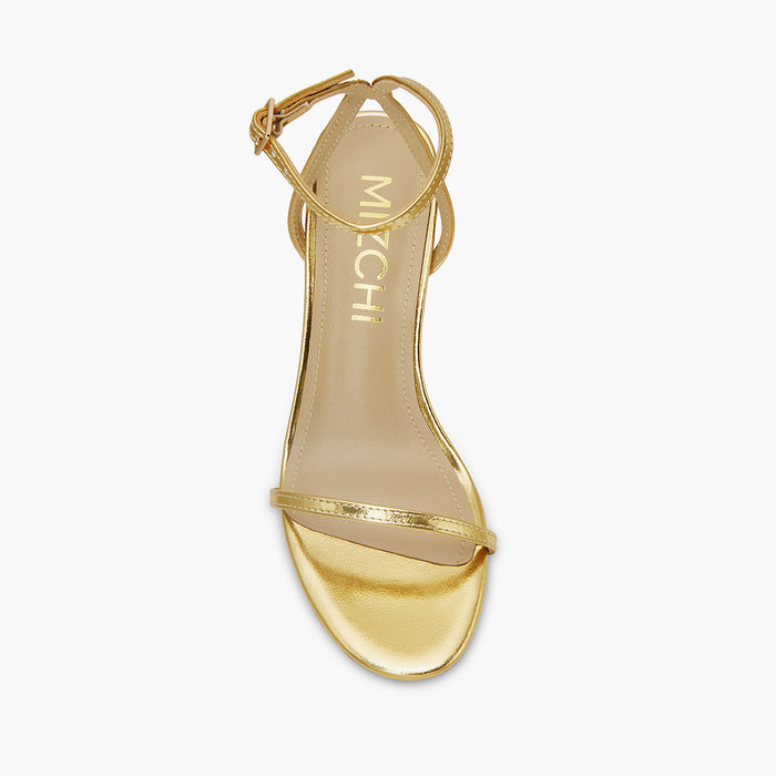 Shiloh Gold Kitten - strappy sandals