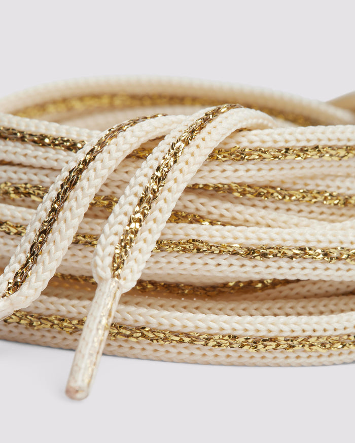 Shoelaces Gold/White