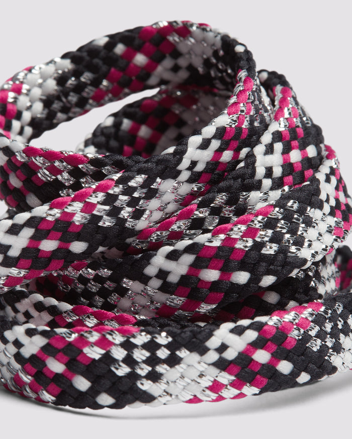 Back angle of multi fuchsia laces