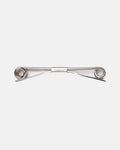 Silver Finish Roll End Collar Bar - 2.5"