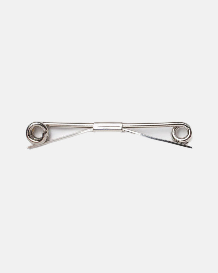 Silver Finish Roll End Collar Bar - 2.5"