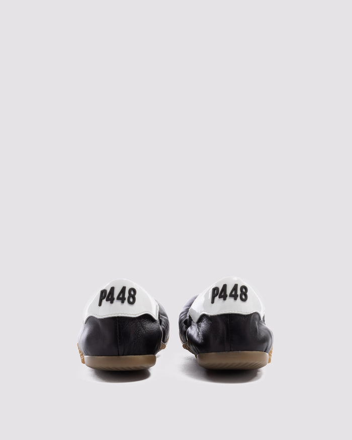 Back angle of black flat