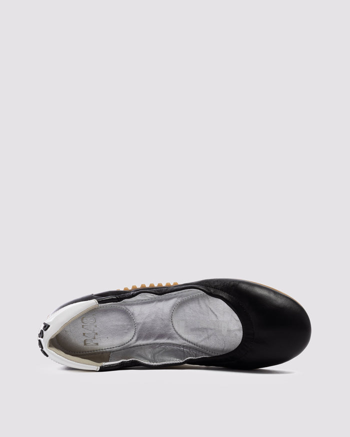 Side angle of black flat