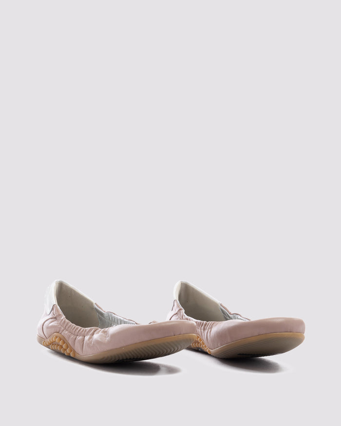 Side angle of pink flat