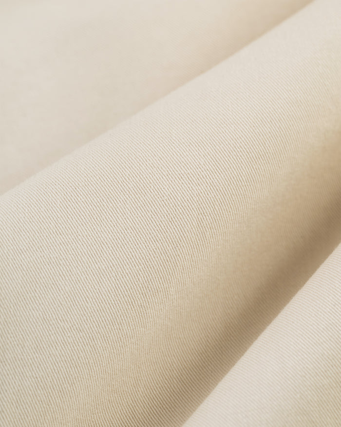 Stone Cinch-Back Cotton Chino Trouser - Trim Fit