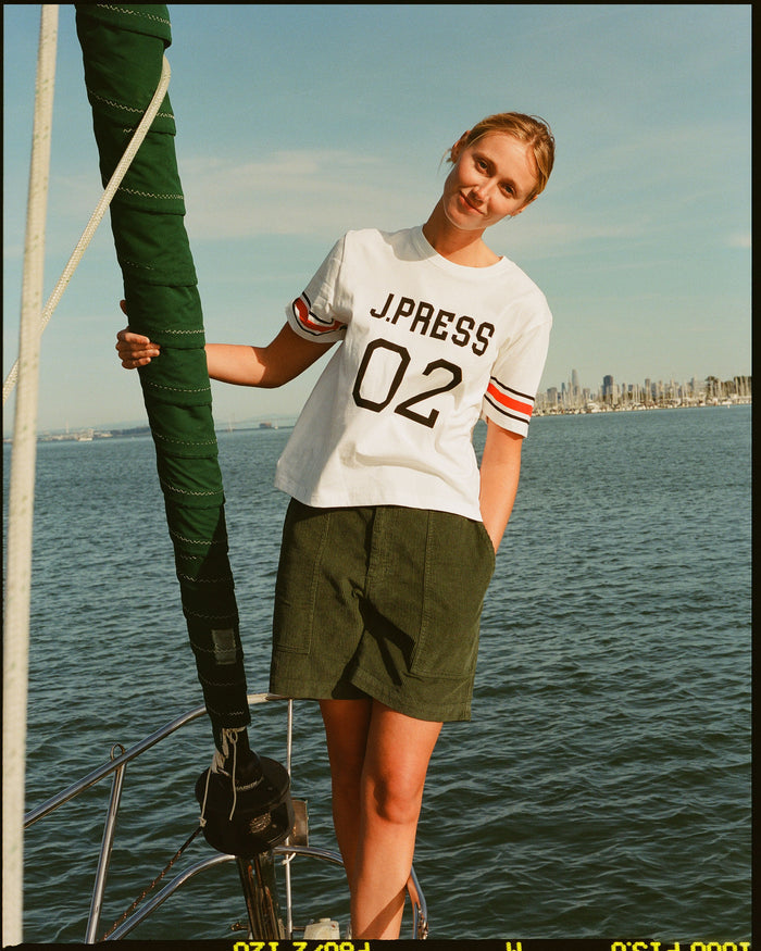 Take Ivy Football Sleeve Stripe T-Shirt
