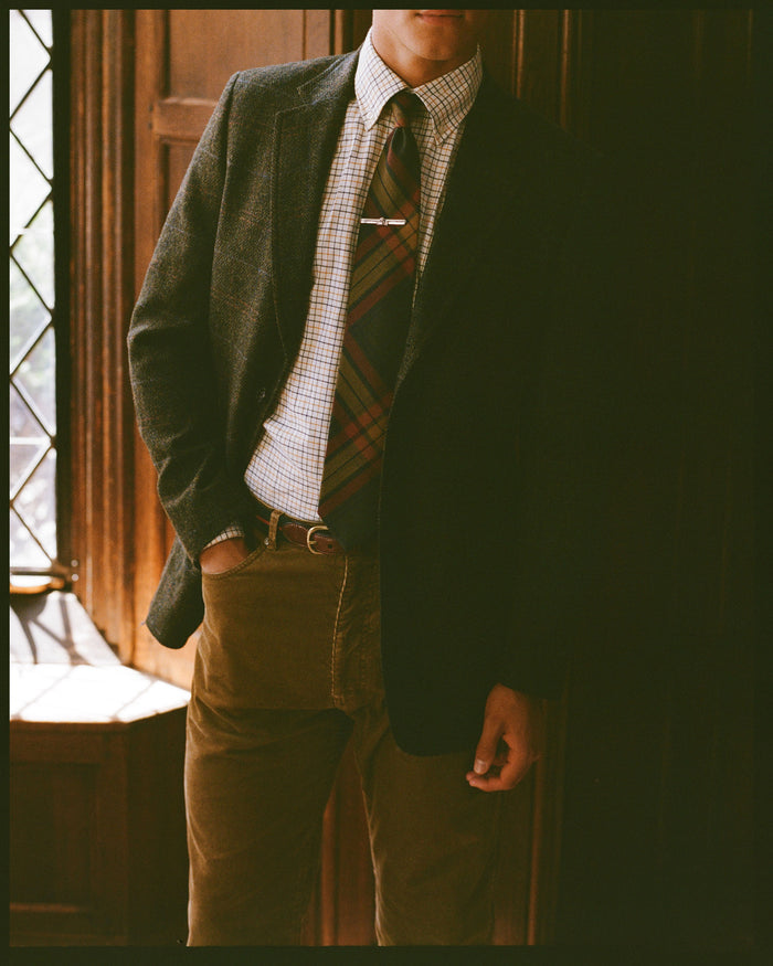 Tan 5-Pocket Corduroy Pant