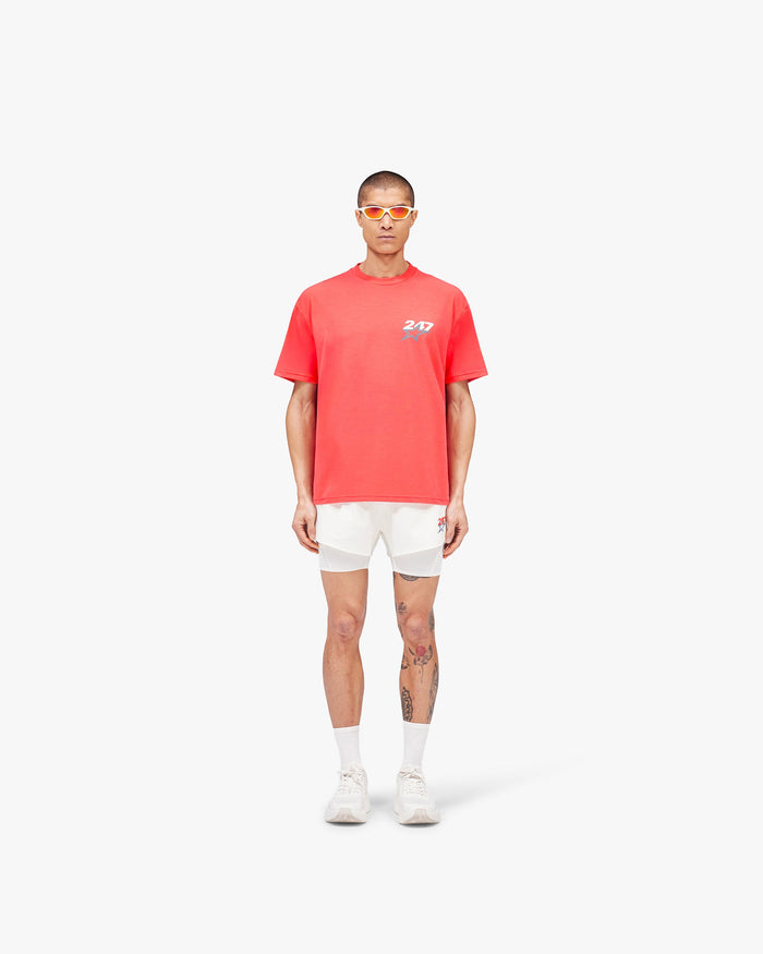 Team 247 Star Oversized T-Shirt - Racing Red