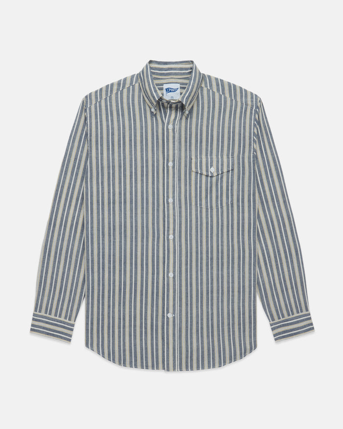 Trim Fit Enzyme-Washed Chambray Shirt