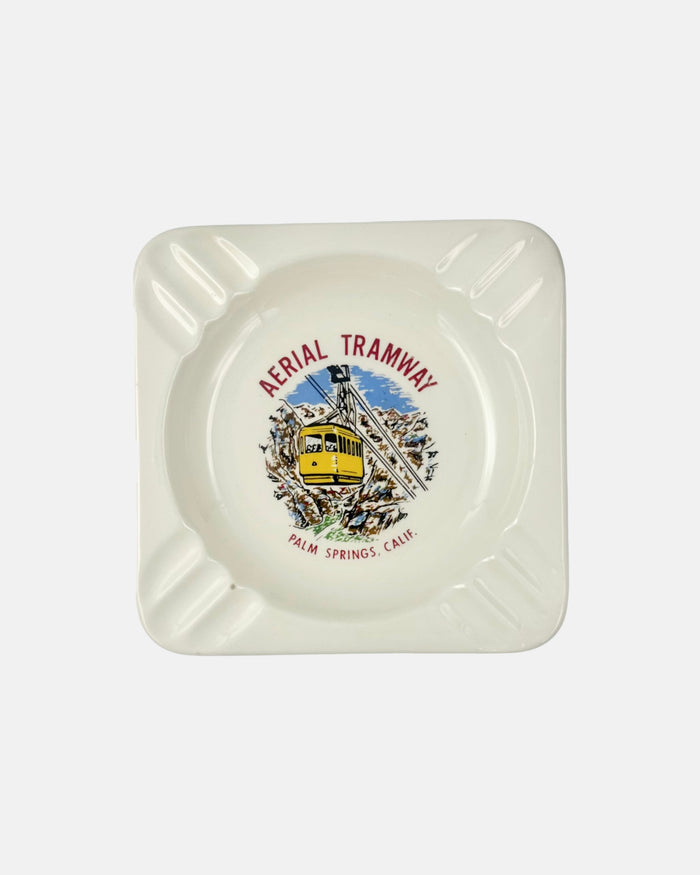 Vintage Aerial Tramway Palm Springs, California Ceramic Ashtray Catchall Dish