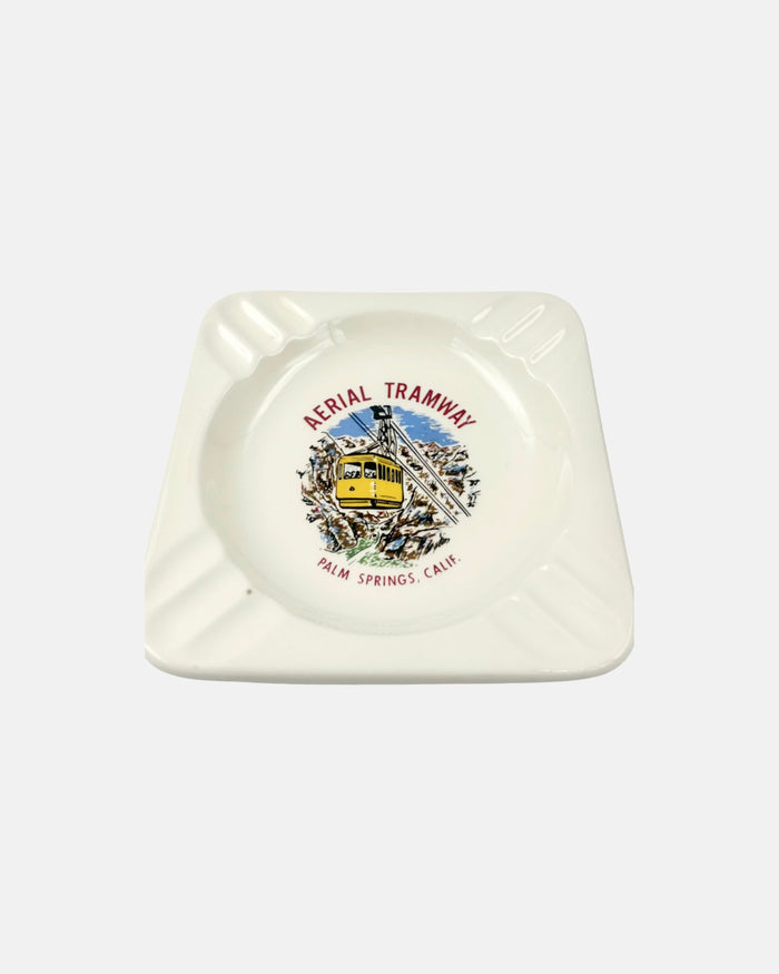 Vintage Aerial Tramway Palm Springs, California Ceramic Ashtray Catchall Dish
