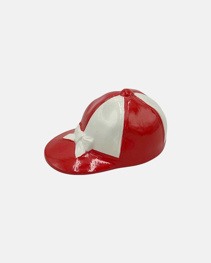 Vintage Equestrian Jockey Cap Bottle Opener Red & White