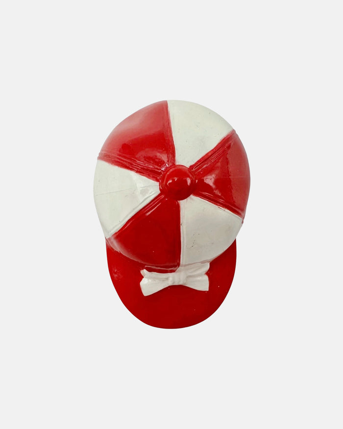 Vintage Equestrian Jockey Cap Bottle Opener Red & White