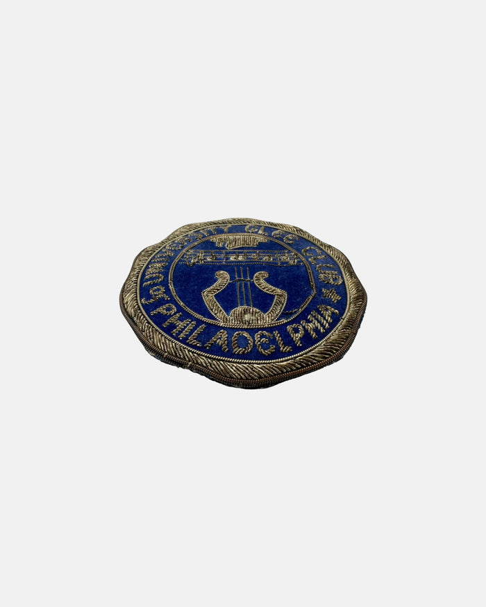 Vintage University Glee Club of Philadelphia Embroidered Blazer Patch Pin