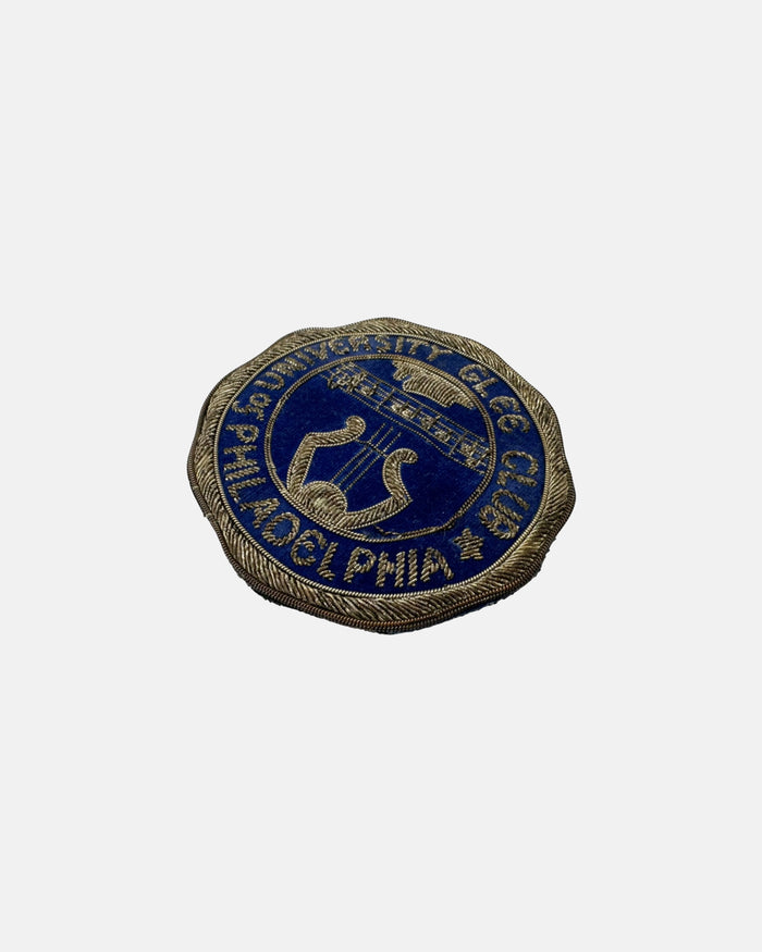 Vintage University Glee Club of Philadelphia Embroidered Blazer Patch Pin