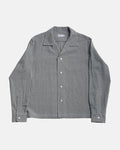 Vito's Black & White Gingham Seersucker Sport Shirt