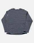 Vito's Blue & White Striped Boatneck Sweatshirt
