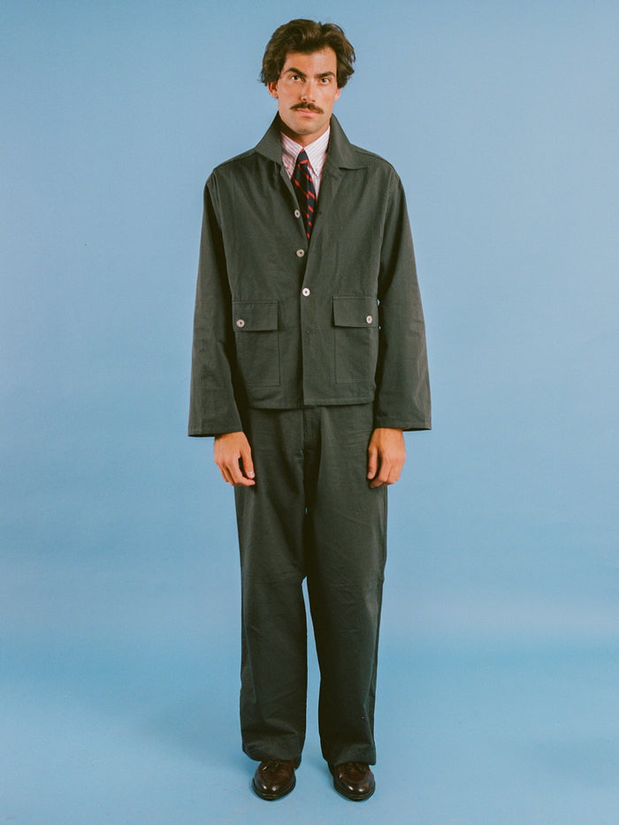 Vito's Navy High n' Wide Pant