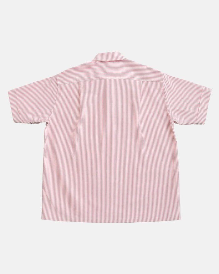 Vito's Red & White Stripe Short Sleeve Sport Shirt