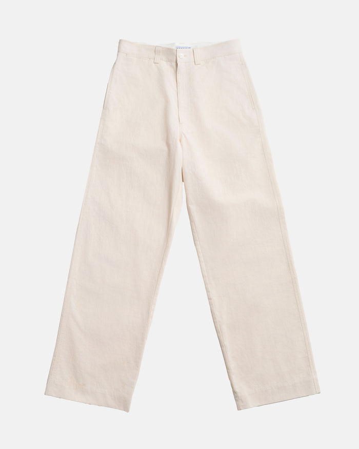 Vito's Stone Cotton/Linen High n' Wide Pant