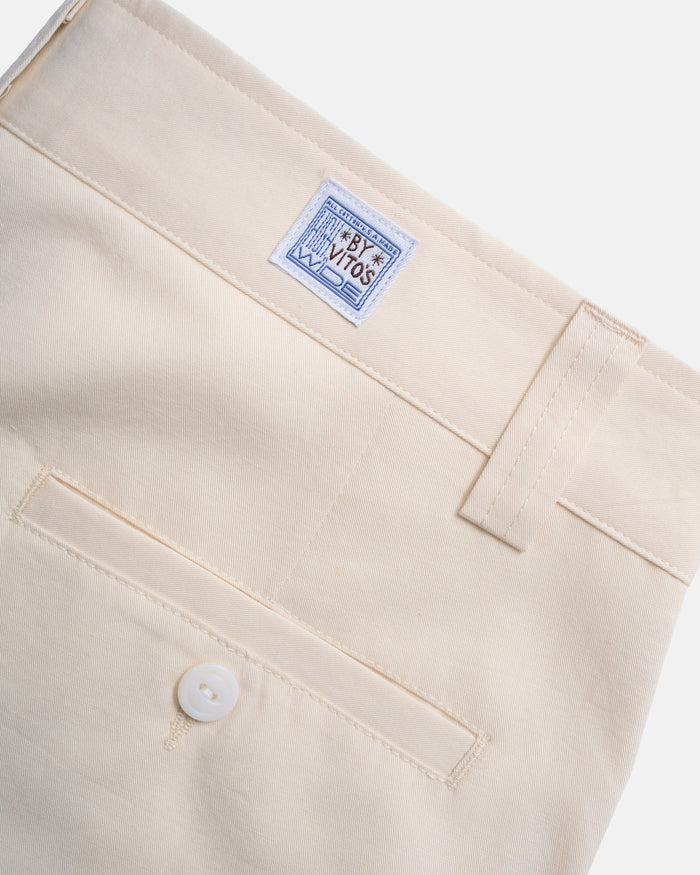Vito's Stone Cotton/Linen High n' Wide Pant
