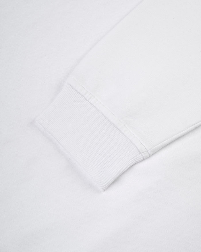 White Cotton Crewneck Sweatshirt