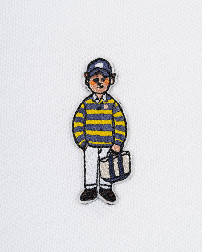 White Ivy Guy Cotton Pique Polo