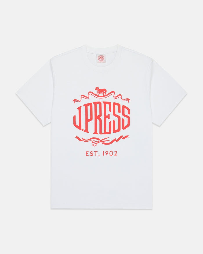 White J. Press "Sheep & Shears" Logo T-Shirt
