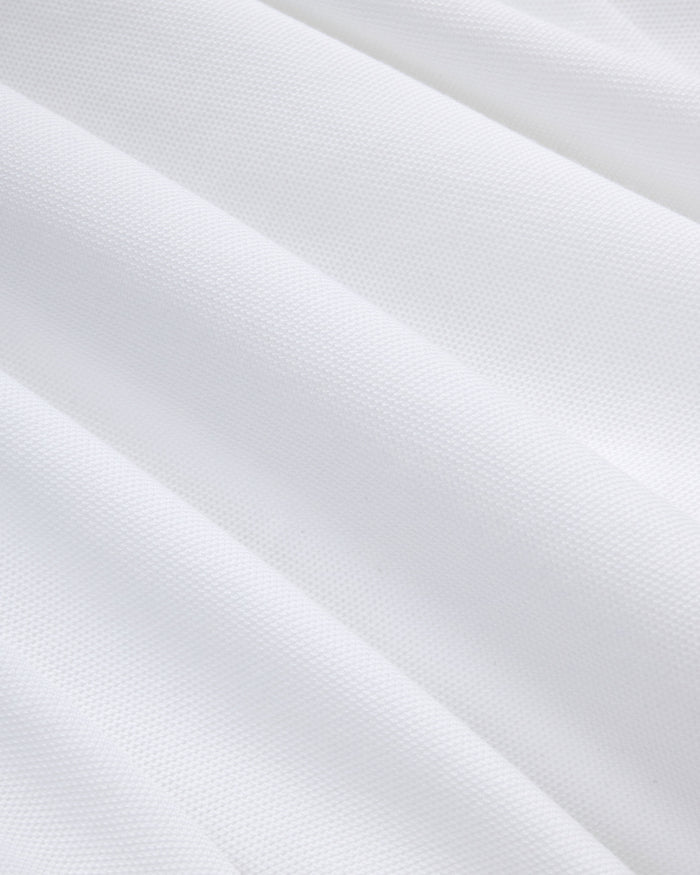 White Pique Button Down Shirt
