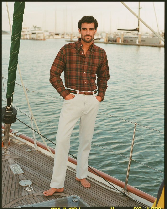 White Washed Canvas Cape Cod Pant