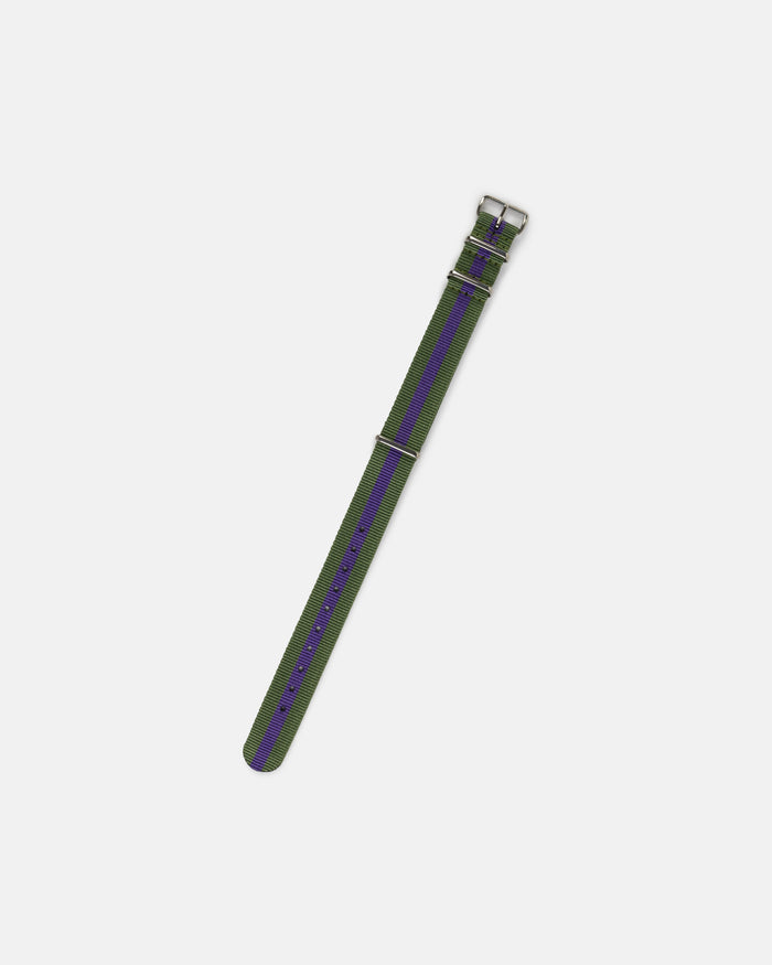 Wimbledon Stripe Nylon Watch Strap