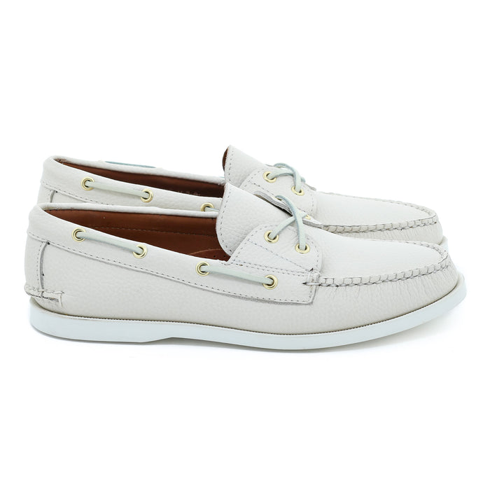 Women's Marion Boat Shoe - Pebble White
