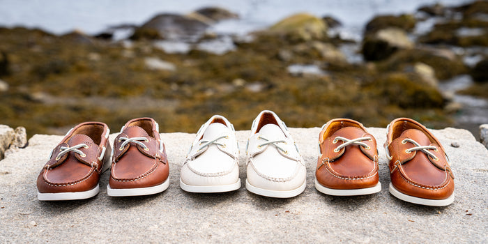 Women's Marion Boat Shoe - Pebble White