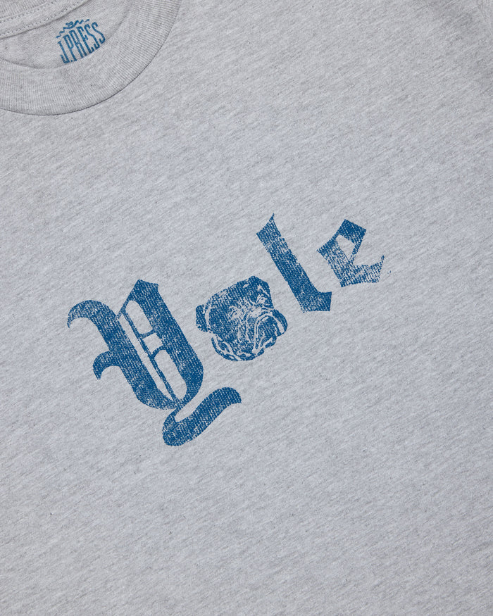 Yale Grey Gothic Spellout T-Shirt