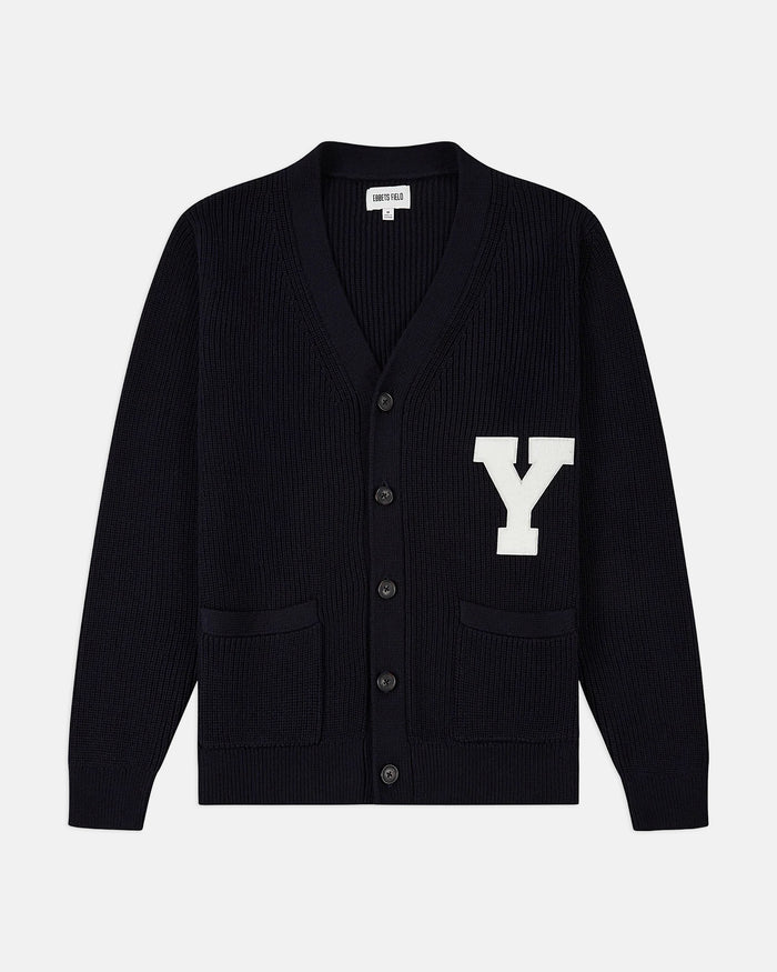Yale Varsity Cotton Cardigan Sweater