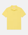 Yellow Cotton Pique Polo