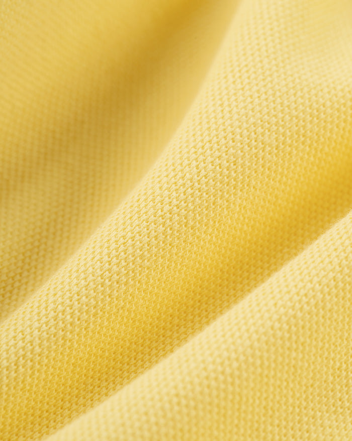 Yellow Ivy Guy Cotton Pique Polo