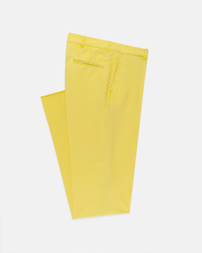 Yellow Washed Canvas Cape Cod Pant