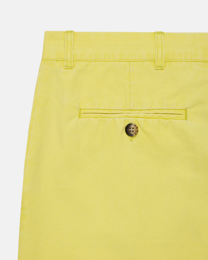 Yellow Washed Canvas Cape Cod Shorts